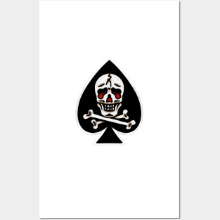 An ace of spades design. Posters and Art